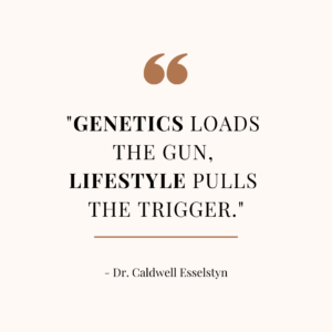 "Genetics loads the gun, lifestyle pulls the trigger”